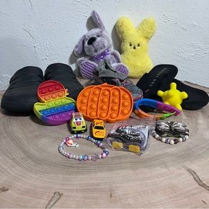 Sandals, Small toys, and Stuffed Animals - keep what you like & repost the rest!